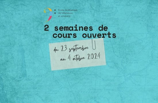 Image 2 semaines de cours ouverts